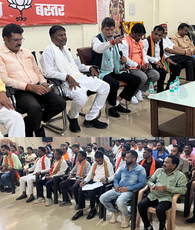 गृहमंत्री अमित शाह के भव्य स्वागत की तैयारियों में जुटी भाजपा, देव व कश्यप ने ली पदाधिकारियों की बैठक
