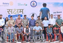 रोटरी क्लब व महावीर विकलांग सेवा द्वारा सक्षम कृत्रिम हाथ-पैर शिविर का किया आयोजन