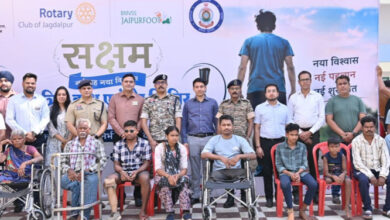 रोटरी क्लब व महावीर विकलांग सेवा द्वारा सक्षम कृत्रिम हाथ-पैर शिविर का किया आयोजन