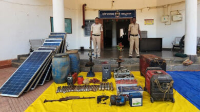 बीजापुर से नक्सलियों द्वारा छुपाकर रखे नक्सली डंप बरामद 