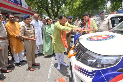 एमसीबी जिले को मिली सुरक्षा की नई ताकत, स्वास्थ्य मंत्री ने डायल-112 नेक्स्ट जेन सेवा को दिखाई हरी झंडी