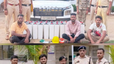 जियो टावर से 24 नग जियो बैटरी के साथ 5 आरोपी गिरफ्तार