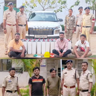 जियो टावर से 24 नग जियो बैटरी के साथ 5 आरोपी गिरफ्तार