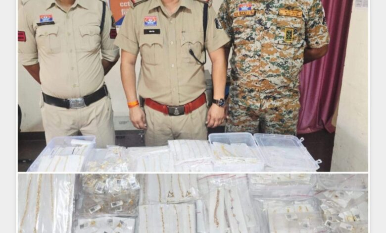 कार की सीट के नीचे छिपा था 9 करोड़ 27 लाख 84 हजार 220 का सोना, 3 गुजराती गिरफ्तार