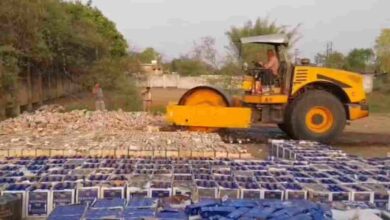 80 लाख की अवैध शराब का नष्टीकरण, कोर्ट आदेश पर हुई बड़ी कार्रवाई