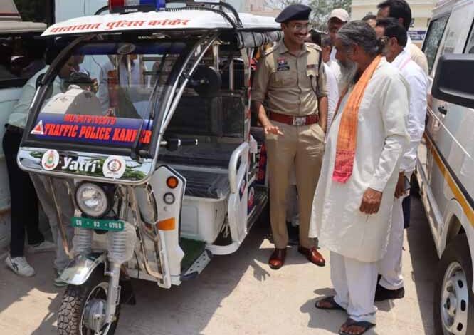 कांकेर पुलिस की नई पहल ग्रीन पेट्रोलिंग सेवा का हुआ शुभारंभ