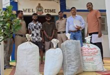 देवभोग में पुलिस की बड़ी कार्रवाई फिल्मी अंदाज में घेराबंदी, 75 लाख का गांजा बरामद, 5 तस्कर गिरफ्तार