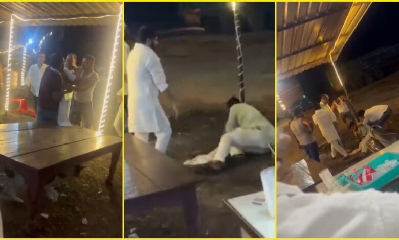 सीधी में ढाबे पर BJP युवा मोर्चा नेता और हिस्ट्रीशीटर के बीच मारपीट, वीडियो वायरल सीधी में ढाबे पर BJP युवा मोर्चा नेता और हिस्ट्रीशीटर के बीच मारपीट, वीडियो वायरल