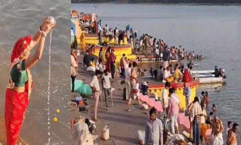 ज्येष्ठ अमावस्या पर सेठानी घाट में श्रद्धा का सैलाब, हजारों ने किया स्नान-दान