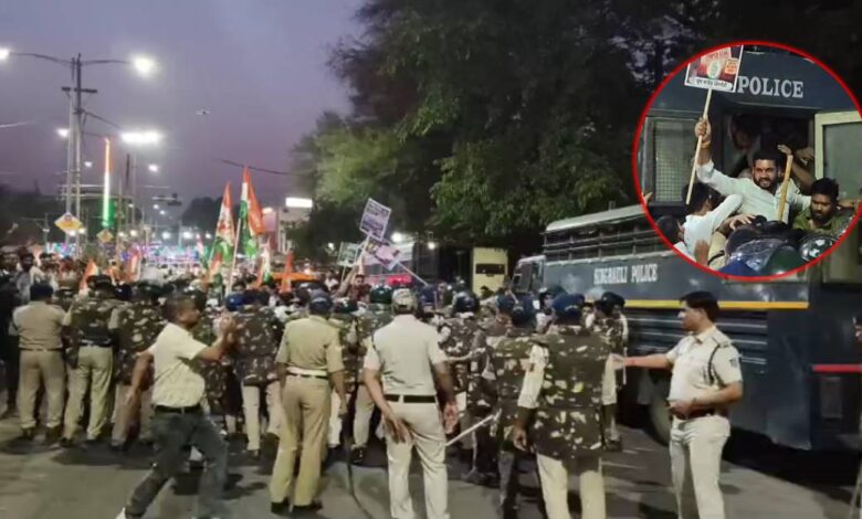 सिंगरौली में NEET विवाद पर प्रदर्शन, युवा कांग्रेस नेता अभिषेक सिंह परमार हिरासत में