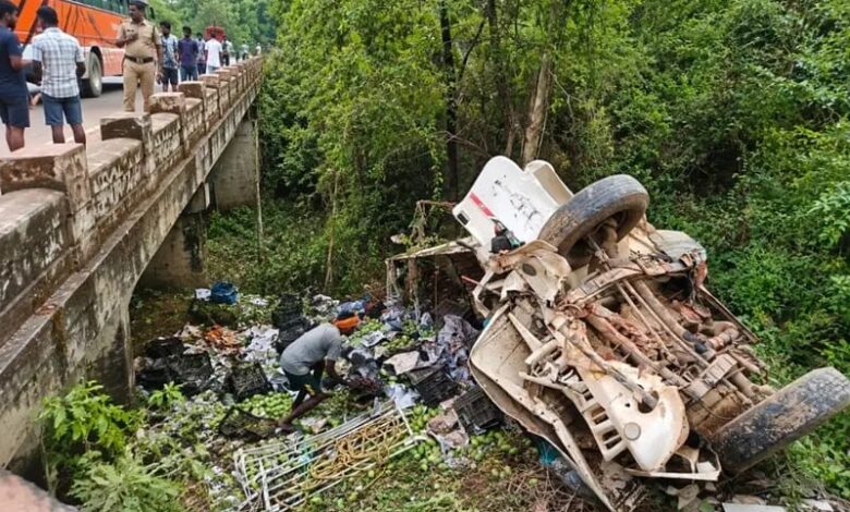 जशपुर में सड़क हादसा पिकअप वाहन पलटी, चालक की जान गई