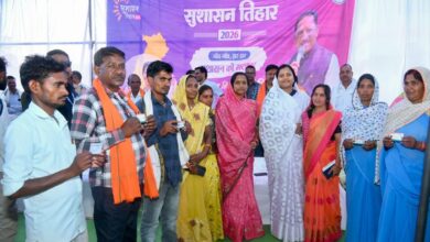 गांव-गांव में सुशासन की दस्तक : मौके पर समाधान, जनता में विश्वास– मंत्री राजवाड़े