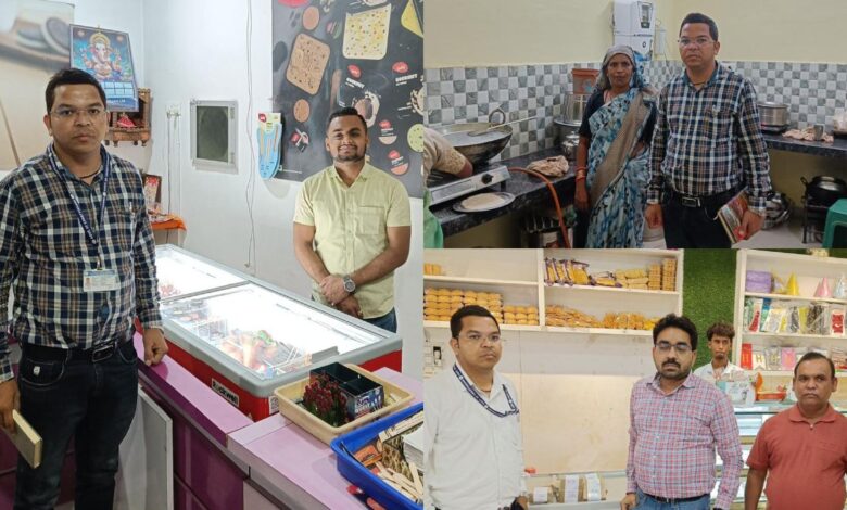 खाद्य सुरक्षा विभाग के निरीक्षण से अस्पताल कैंटीन किराना दुकानदारों में हड़कंप