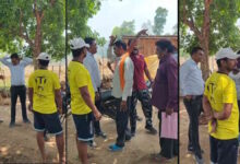 गलत सीमांकन पर ग्रामीणों ने आरआई पटवारी को बनाया बँधक
