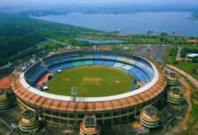 मुंबई इंडियंस की टीम का रायपुर में जोरदार स्वागत