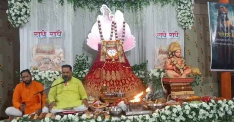 महासर वाली माता के मंगल पाठ एवं भजनों पर झूमे श्रद्धालू