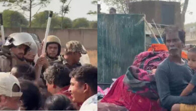 नकटी गांव में तोड़े गए 80 घर,पुलिस के साथ झड़प,प्रशासन ने कहा नया रायपुर में मिलेंगे मकान