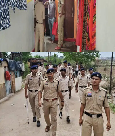 सरस्वती नगर, आमानाका और न्यू राजेंद्र नगर के बीएसयूपी कॉलोनी में पुलिस ने 300 से ज्यादा घरों में दी दबिश