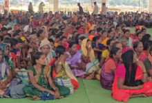 नारायणपुर में धर्मांतरण गतिविधियों को लेकर जनजाति समाज ने किया प्रदर्शन