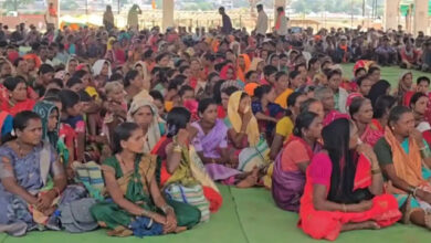 नारायणपुर में धर्मांतरण गतिविधियों को लेकर जनजाति समाज ने किया प्रदर्शन नारायणपुर में धर्मांतरण गतिविधियों को लेकर जनजाति समाज ने किया प्रदर्शन