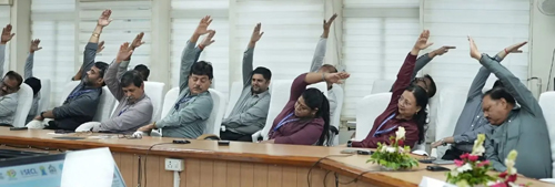 अंतर्राष्ट्रीय योग दिवस 2026 के अवसर पर एसईसीएल मुख्यालय में कार्यस्थल पर योग कार्यक्रम का आयोजन अंतर्राष्ट्रीय योग दिवस 2026 के अवसर पर एसईसीएल मुख्यालय में कार्यस्थल पर योग कार्यक्रम का आयोजन
