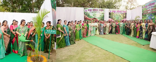 श्रद्धा महिला मंडल द्वारा वृक्षारोपण अभियान का शुभारंभ