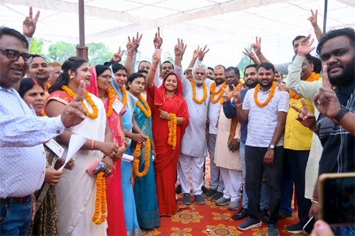शिवनंदनपुर नगर पंचायत चुनाव में भाजपा की शानदार जीत, अध्यक्ष प्रत्याशी रितेशसहित 7 पार्षद विजयी