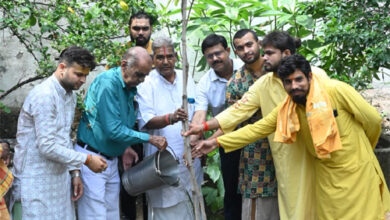 पुरुषोत्तम मास में श्री जैतू साव मठ परिसर में लगाए गए 11 फलदार वृक्ष