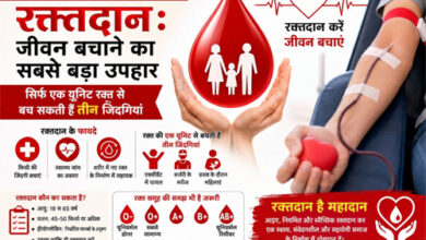 रक्तदान से मिलता है कई जरूरतमंदों को नया जीवन