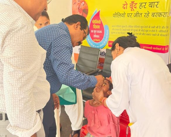 दो बूंदों से सुरक्षित बचपन की ओर बढ़ा जीपीएम, 53 हजार से अधिक बच्चों को पोलियो की खुराक पिलाने का लक्ष्य