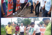 गंगामुंडा तालाब में स्वच्छता अभियान के साथ किया गया पौधरोपण