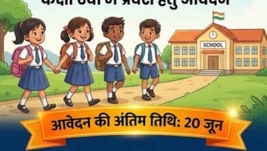 उत्कर्ष योजना अंतर्गत 06वीं प्रवेश हेतु 20 जून तक आवेदन आमंत्रित