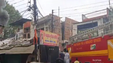 बढ़ईपारा इलाके के किराना दुकान में लगी अचानक आग, कोई हताहत नहीं