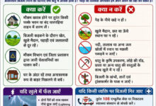 वर्षाकाल में आकाशीय बिजली से बचाव हेतु स्वास्थ्य विभाग ने जारी की जन-जागरूकता अपील
