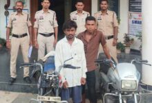 मोटर साइकिल चोरी के दो आरोपी गिरफ्तार