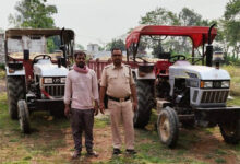 अवैध रेत उत्खनन एवं परिवहन पर बड़ी कार्रवाई, 5 हाईवा और 6 ट्रैक्टर जब्त
