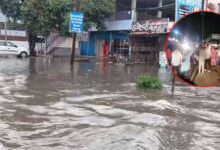 विधायक कार्यालय के पास जलभराव से हंगामा, पुलिया निर्माण की मांग पर सड़क पर उतरे लोग