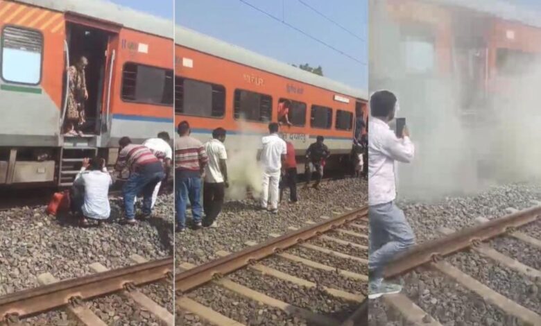 ट्रेन के जनरल कोच से धुआं निकलने पर हड़कंप, लूणी के पास रोकी गई ट्रेन