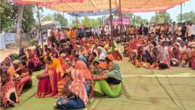 विकास की मांगों को लेकर बड़ा आंदोलन, कोयलीबेड़ा में 7वें दिन भी धरना जारी