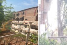 सेंट पॉल स्कूल परिसर में बने विवादित भवन पर चला बुलडोजर, प्रशासन ने की बड़ी कार्रवाई