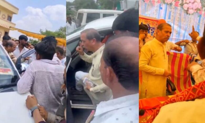 नीमच में विधायक ओमप्रकाश सकलेचा को ग्रामीणों का विरोध, सड़क निर्माण की मांग को लेकर माहौल गरमाया