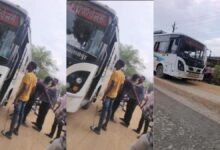 बस में सवार यात्रियों के सामने हंगामा, वायरल वीडियो ने उठाए कानून-व्यवस्था पर सवाल