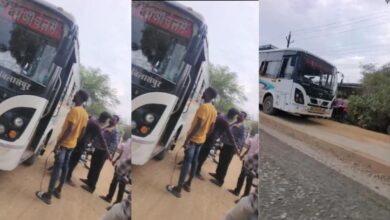 बस में सवार यात्रियों के सामने हंगामा, वायरल वीडियो ने उठाए कानून-व्यवस्था पर सवाल
