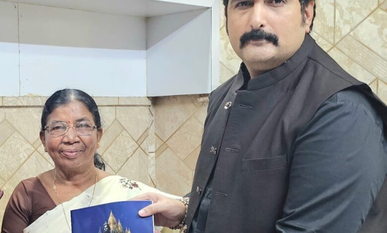 भाजपा प्रवक्ता चिमनानी के निज कार्यालय पहुंची पद्मश्री डॉ. बुधरी ताती