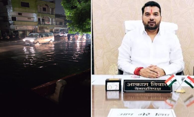 पहली बारिश में ही खुली निगम की पोल, कई क्षेत्र में जलभराव पहली बारिश में ही खुली निगम की पोल, कई क्षेत्र में जलभराव