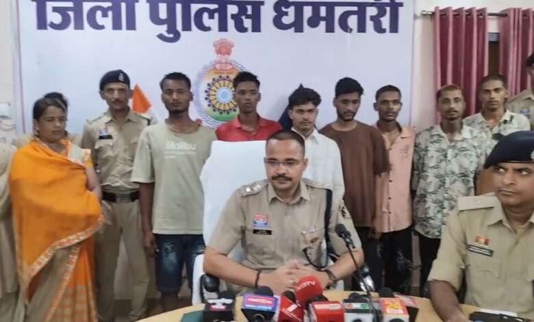 टैटू गैंग के 8 सदस्य गिरफ्तार, 24 लाख के सामान बरामद