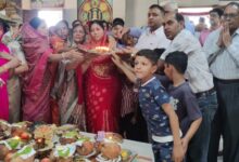 भैरव सोसायटी चमत्कारी जैन दादाबाड़ी में दादागुरुदेव की बड़ी पूजा में भक्तों का उत्साह छलका