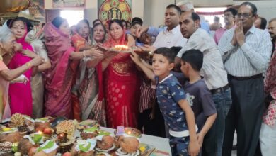 भैरव सोसायटी चमत्कारी जैन दादाबाड़ी में दादागुरुदेव की बड़ी पूजा में भक्तों का उत्साह छलका