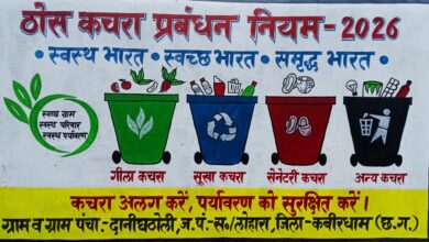 गीला, सूखा, सेनेटरी एवं विशेष कचरा को अलग करनें ग्रामीणों को किया जा रहा प्रेरित- सीईओ अभिषेक अग्रवाल