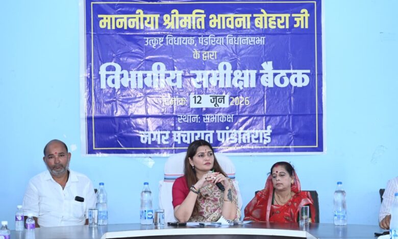 विधायक बोहरा ने पांडातराई में विकास कार्यों की समीक्षा की